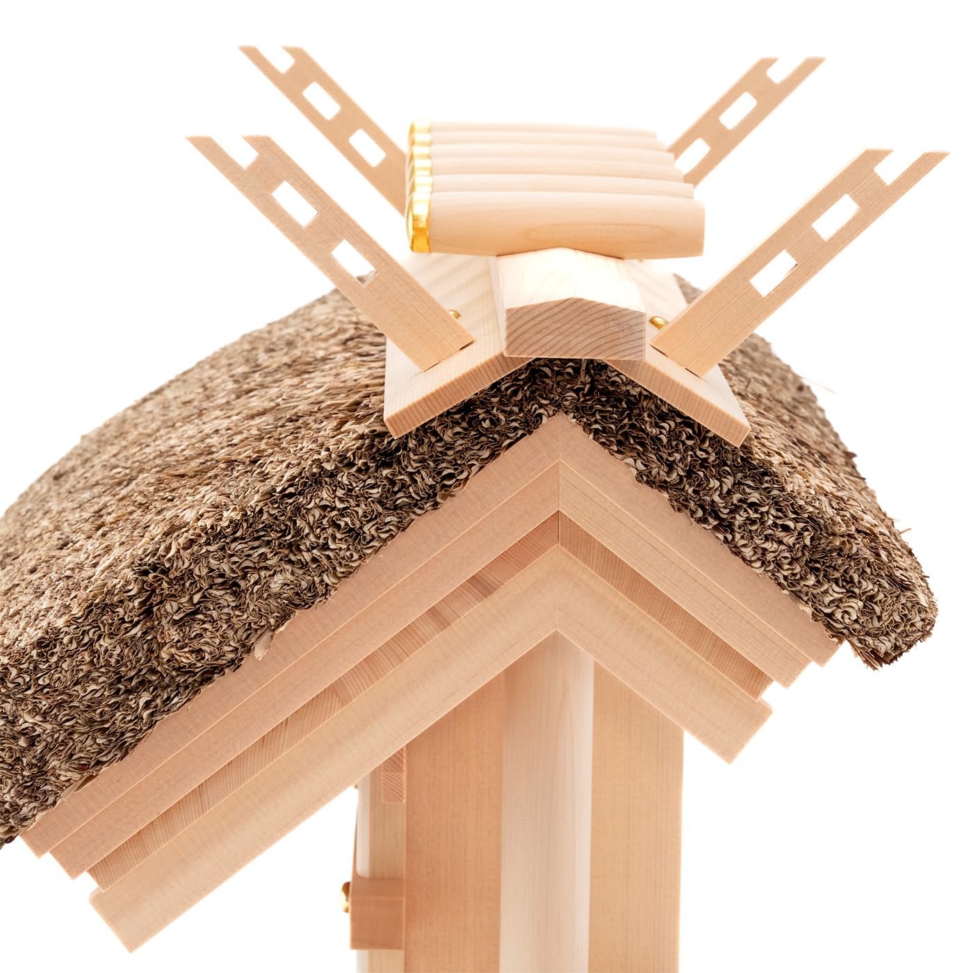 Amazon | 伊勢 - 宮忠 - 神棚 茅葺一社宮 C型 中 袖付〈K-11〉 | 宮忠